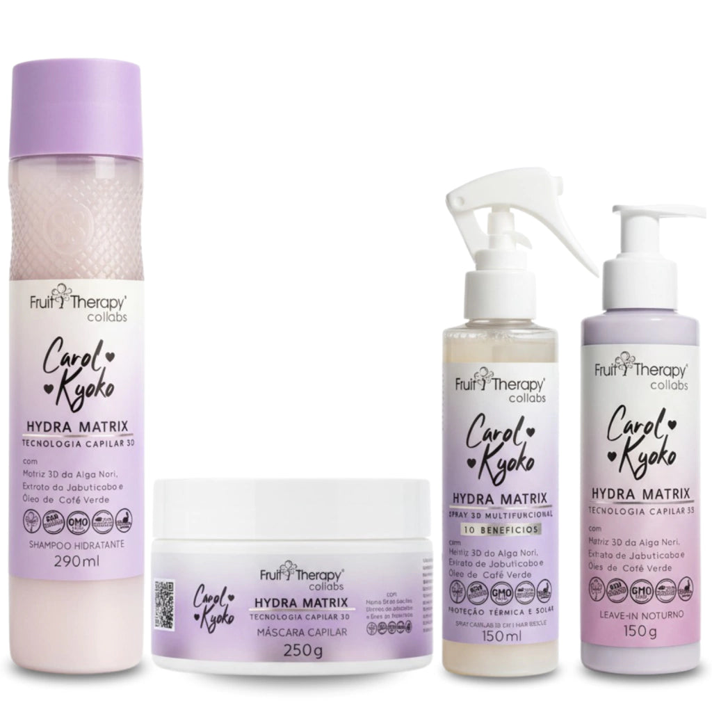 Kit Hydra Matrix com 4 itens Carol Kyoko + Left Cosméticos