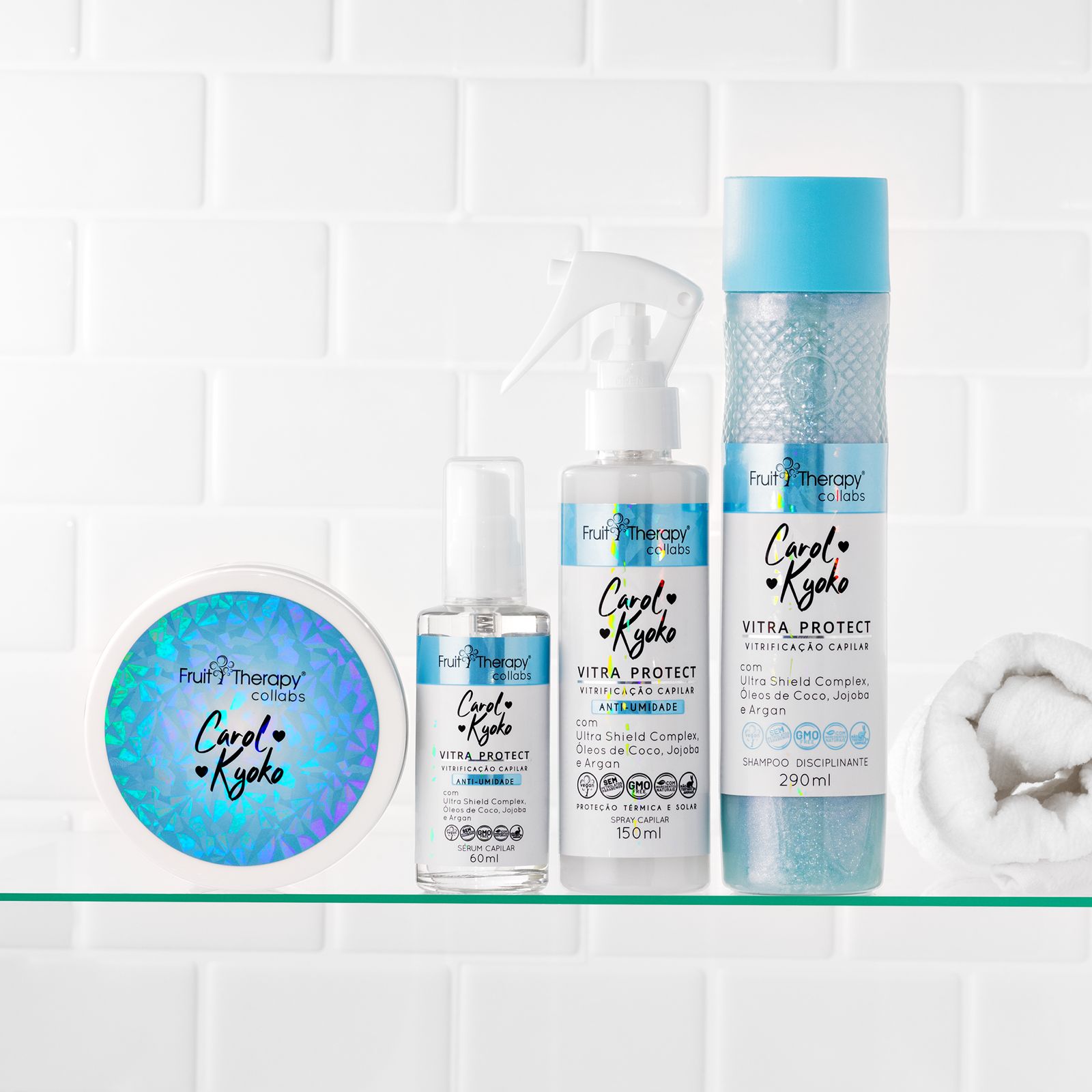 Kit Vitra Protect Carol Kyoko + Left Cosméticos