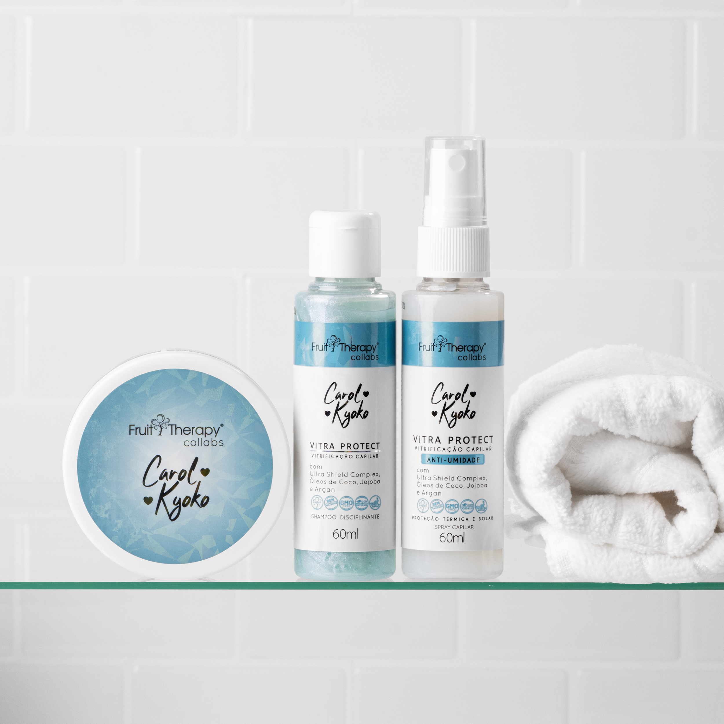 Mini Kit Vitra Protect com 3 itens Carol Kyoko + Left Cosméticos