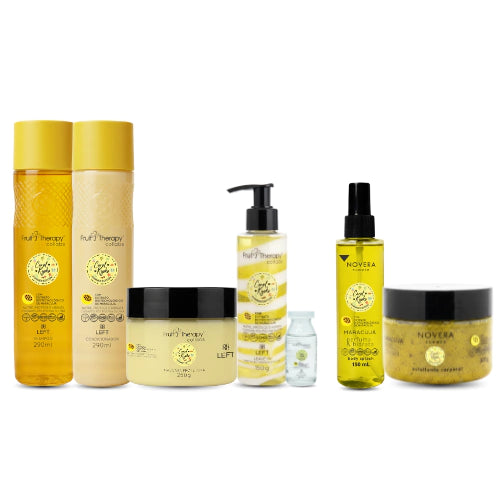 Kit Summer Edition Maracujá Capilar + Corporal c/ 7 itens Carol Kyoko + Left Cosméticos