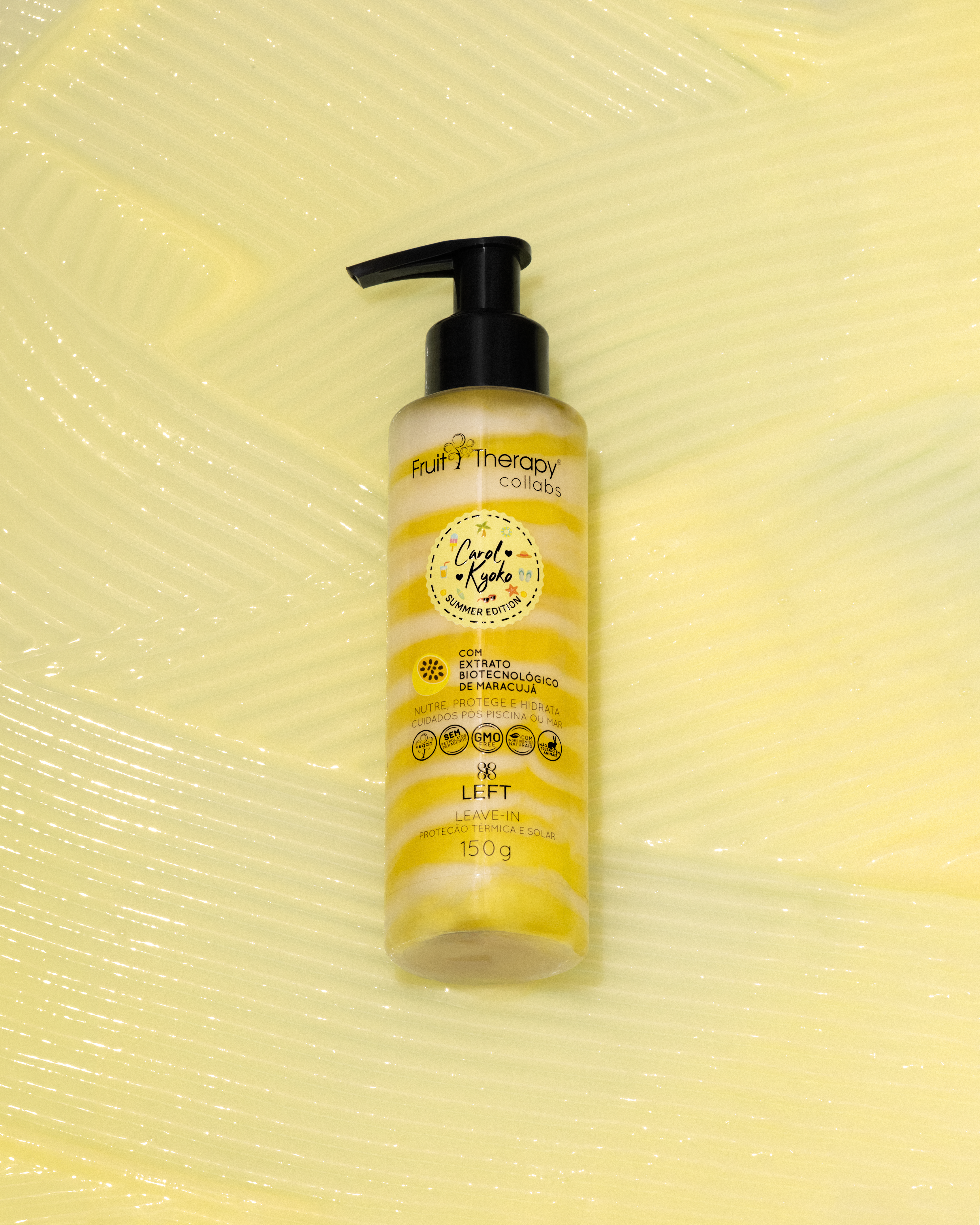 Leave-in Finalizador Maracujá Summer Edition 150g Carol Kyoko + Left Cosméticos