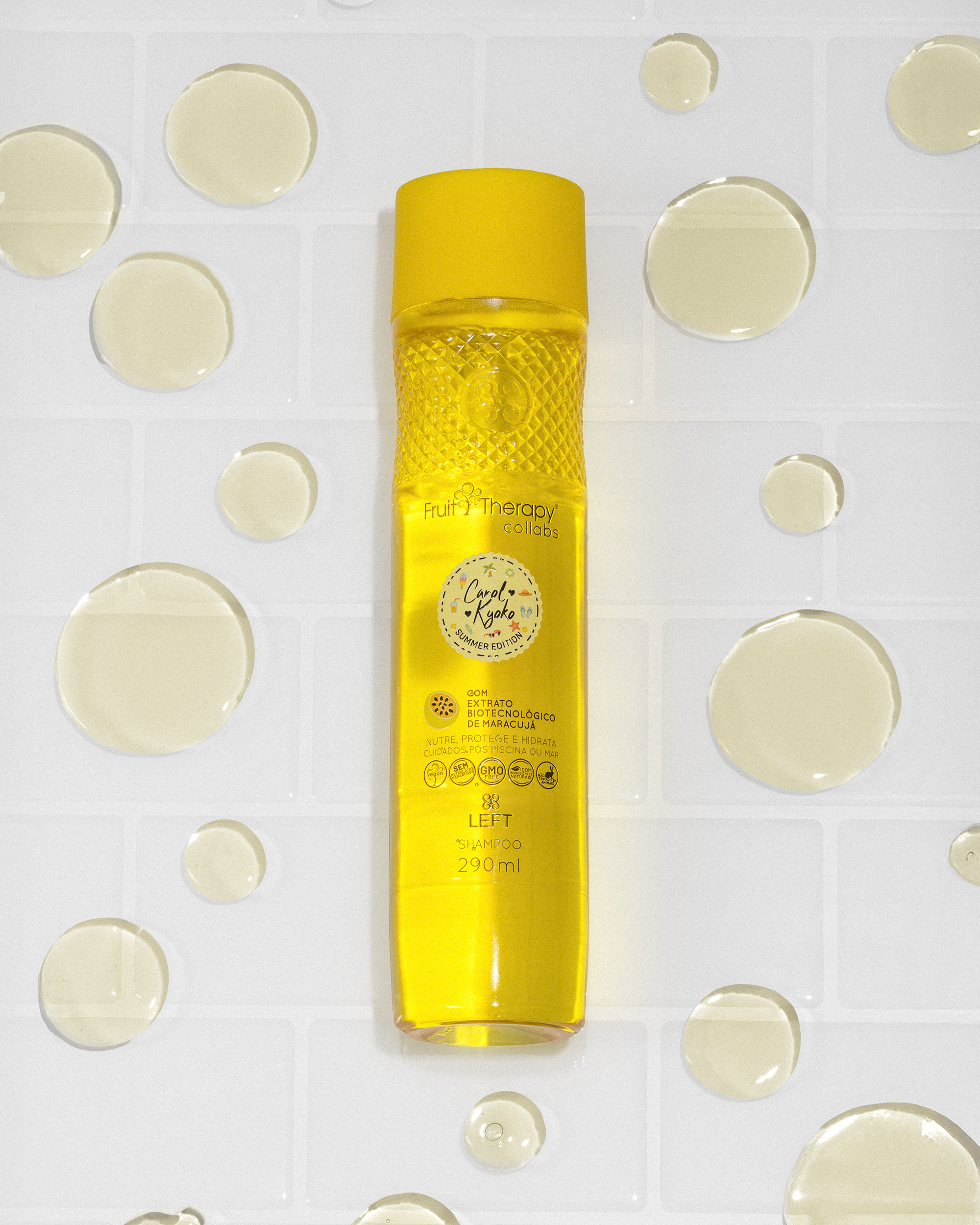 Shampoo Maracujá Summer Edition 290ml Carol Kyoko + Left Cosméticos