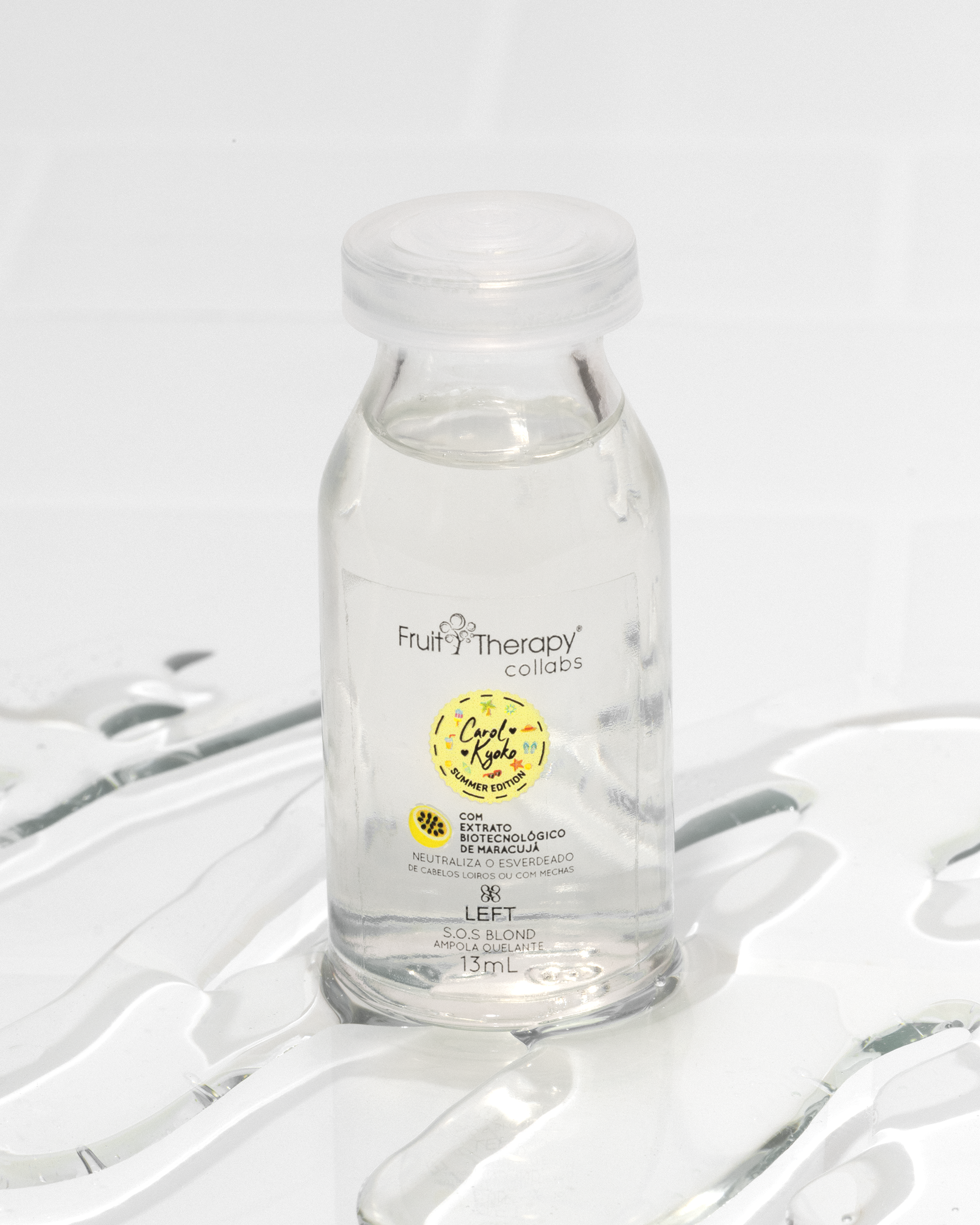 Ampola Quelante SOS Blond Maracujá Summer Edition 13ml Carol Kyoko + Left Cosméticos