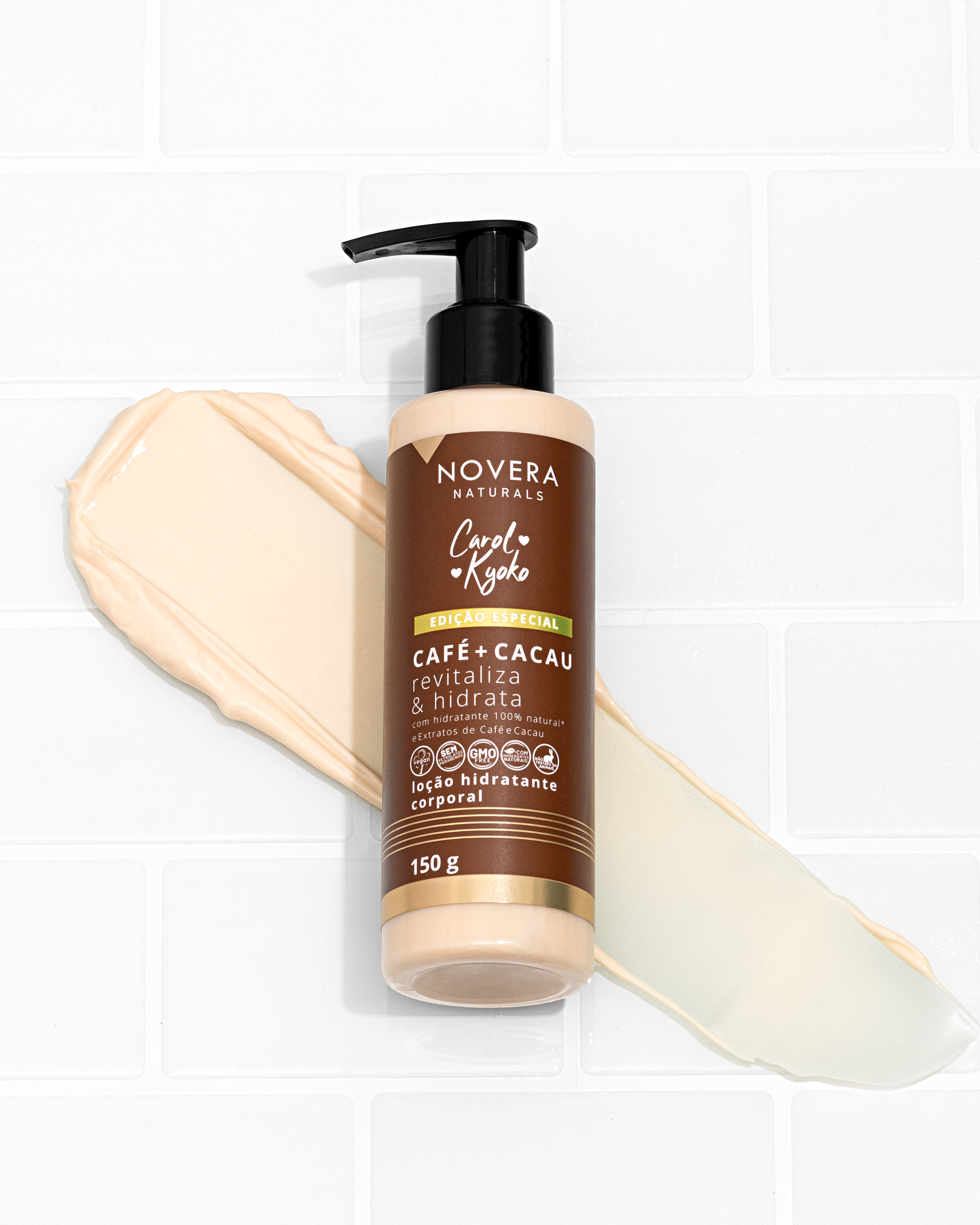 Loção Hidratante Café + Cacau Carol Kyoko + Left Cosméticos