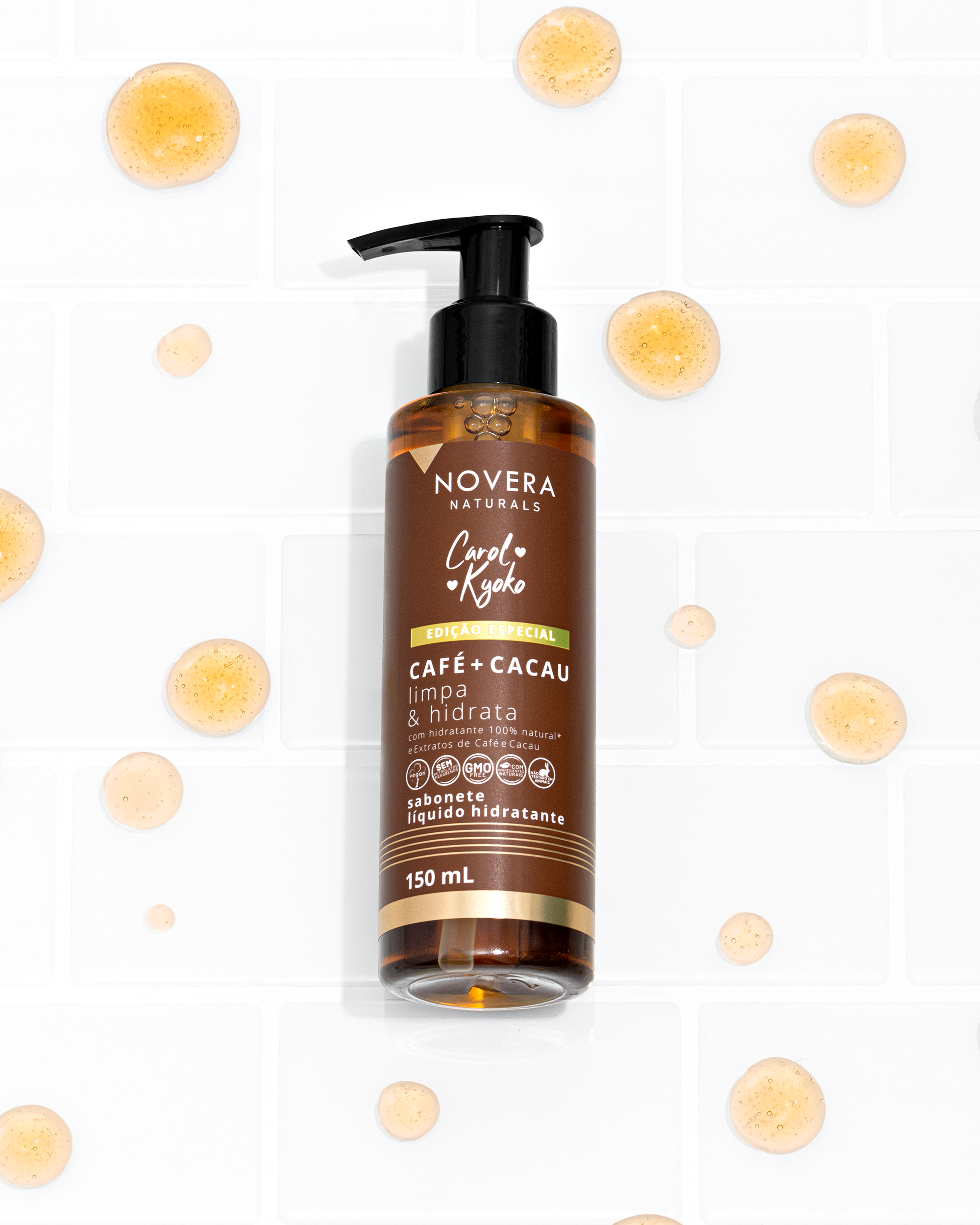 Sabonete Líquido Café + Cacau Carol Kyoko + Left Cosméticos