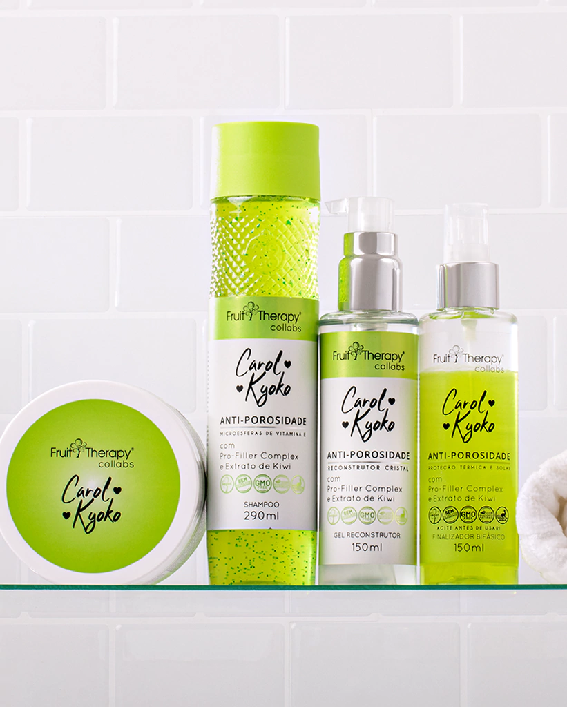Kit Anti-Porosidade com 4 itens Carol Kyoko + Left Cosméticos