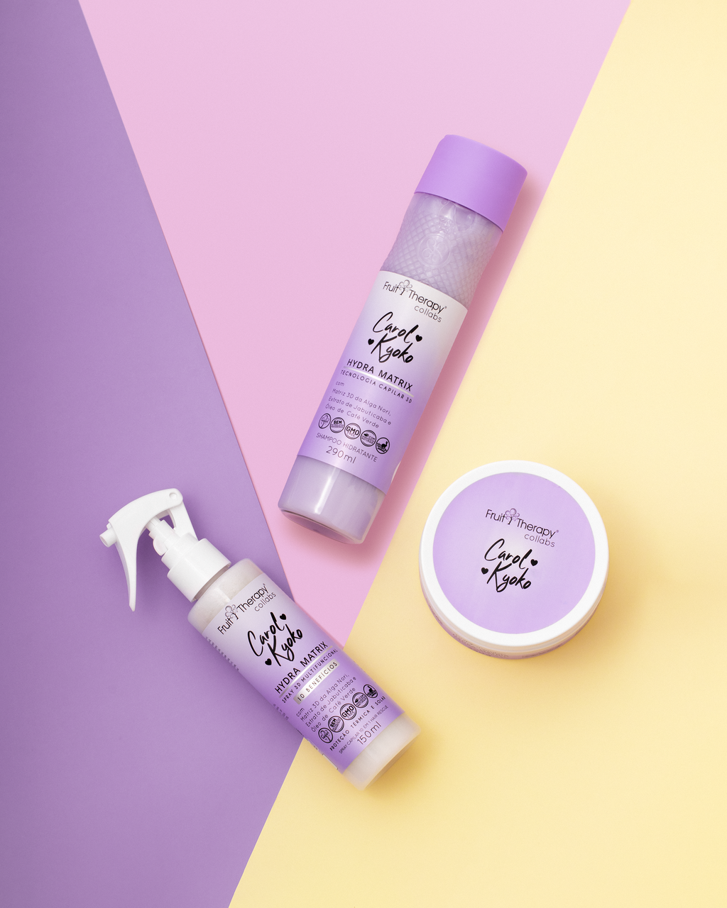 Kit Hydra Matrix com 3 itens Carol Kyoko + Left Cosméticos