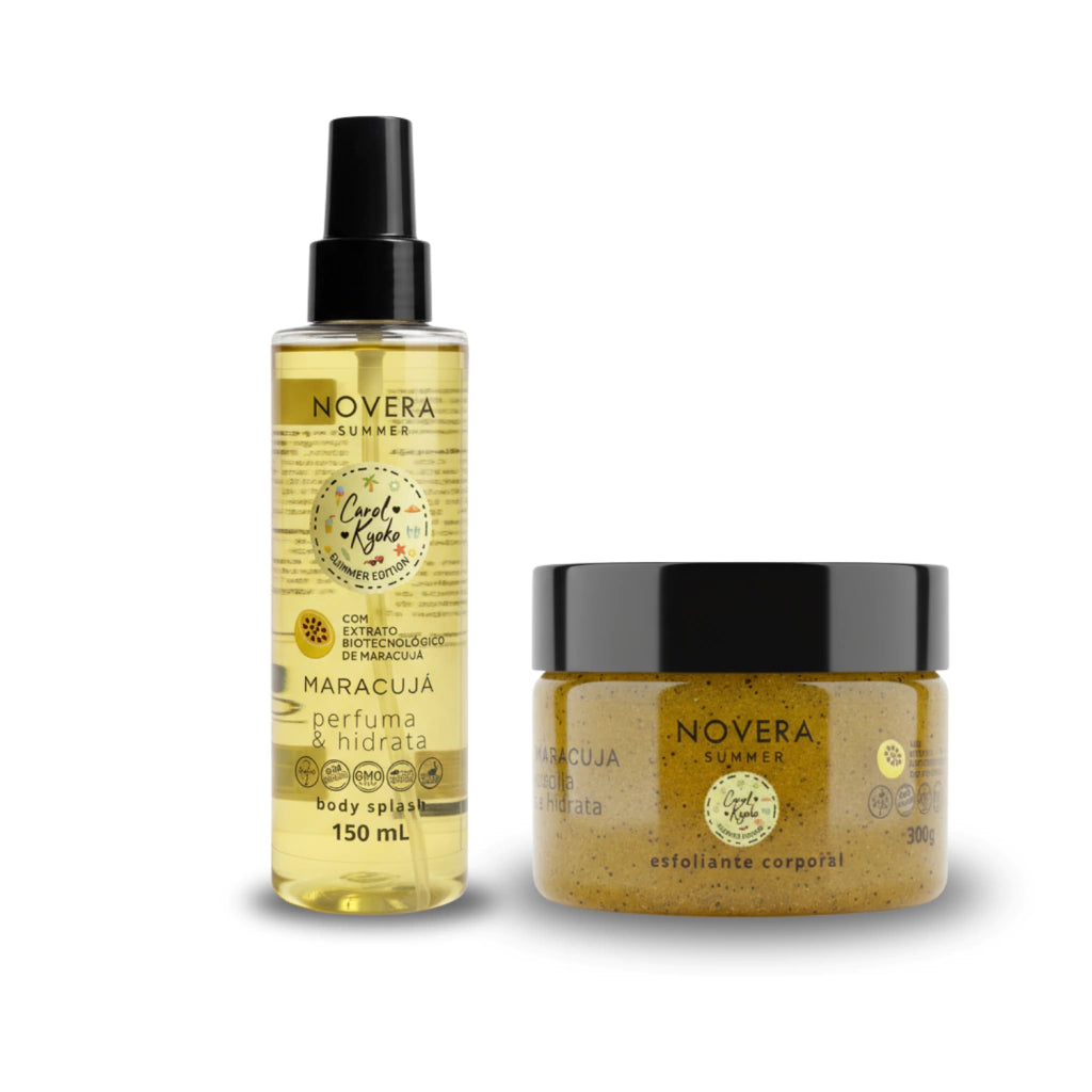 Kit Corporal Novera Summer Edition Maracujá c/ 2 itens Carol Kyoko + Left Cosméticos