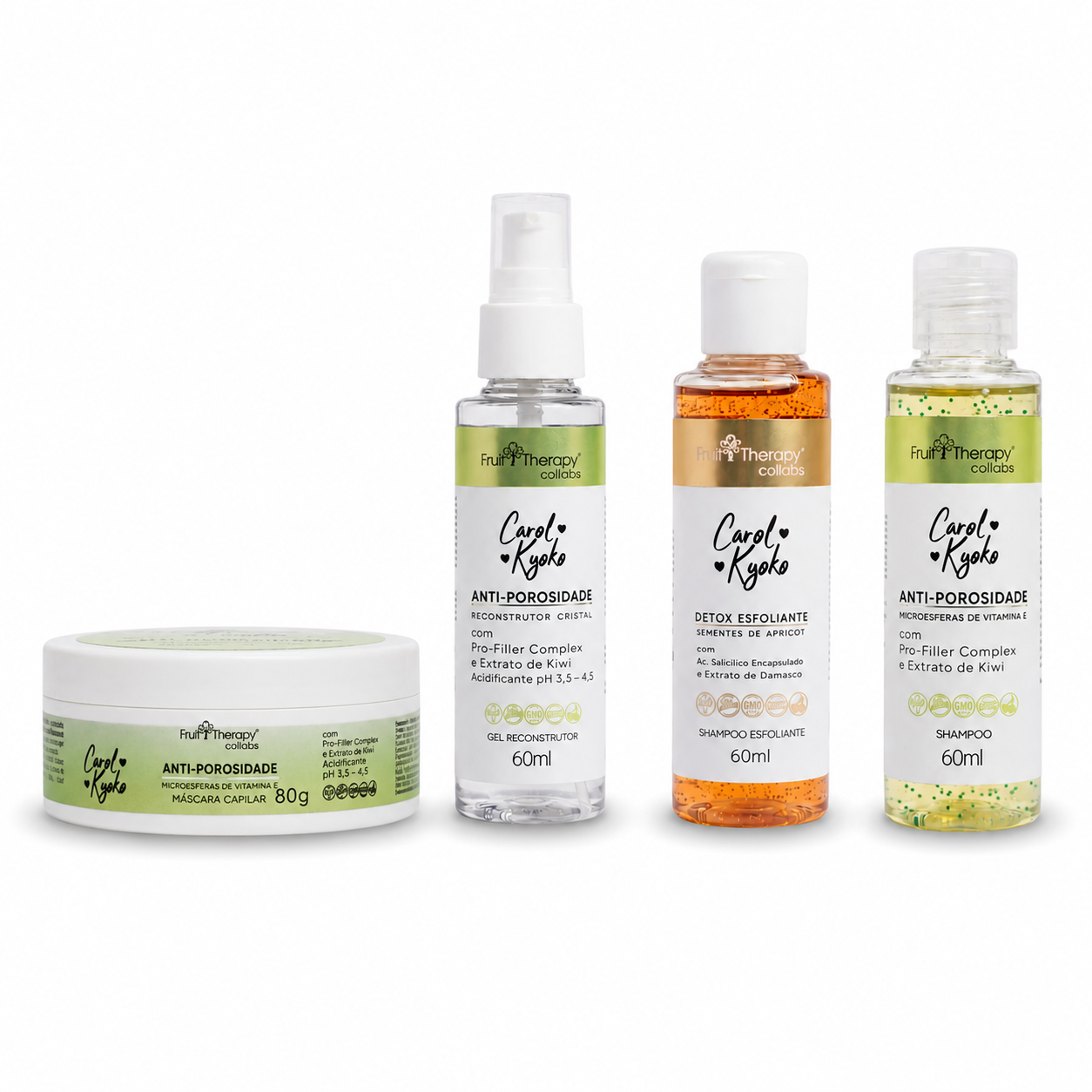 Mini Kit Anti-Porosidade com 4 itens Carol Kyoko + Left Cosméticos