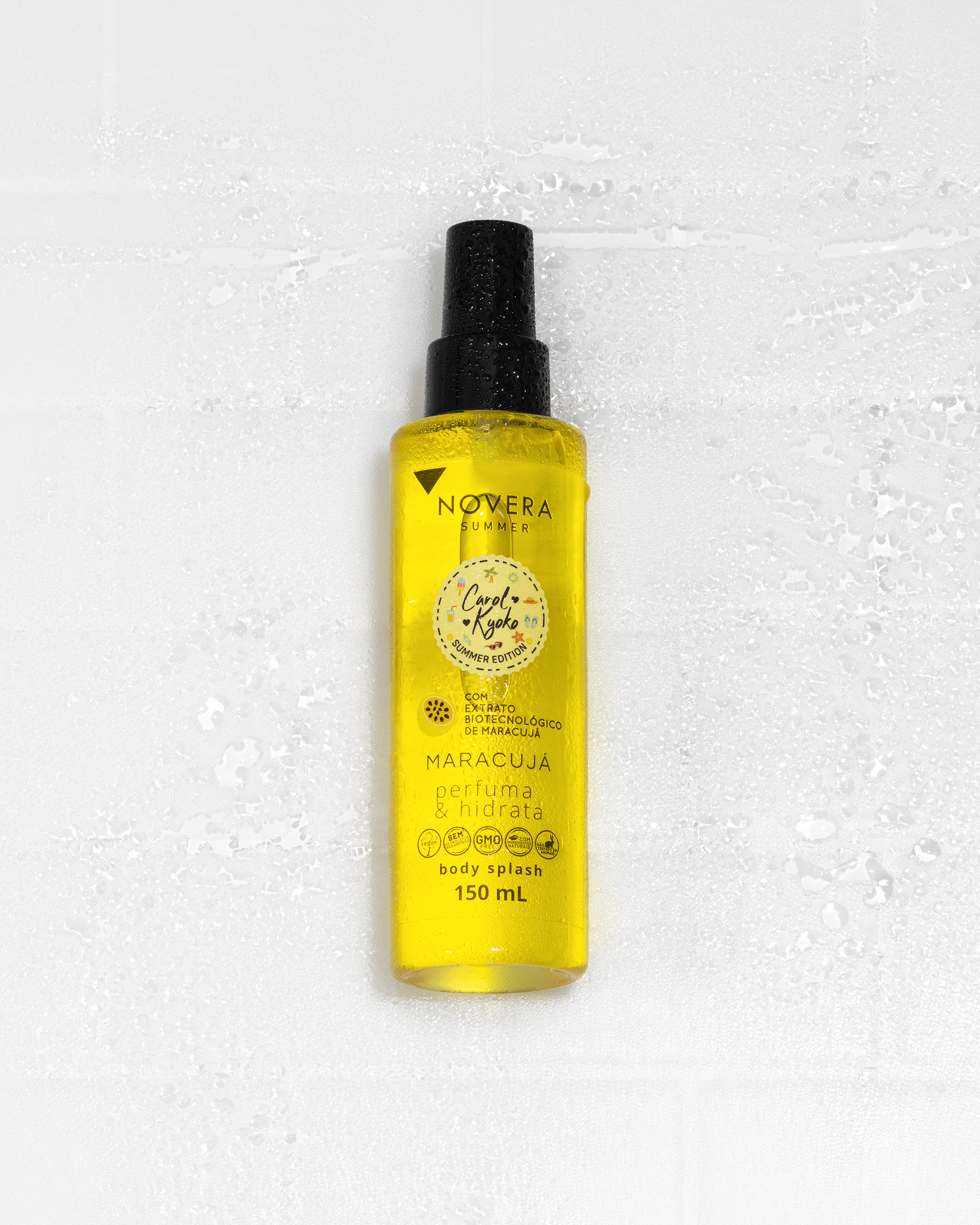 Body Splash Maracujá Novera Summer Edition 150ml Carol Kyoko + Left Cosméticos